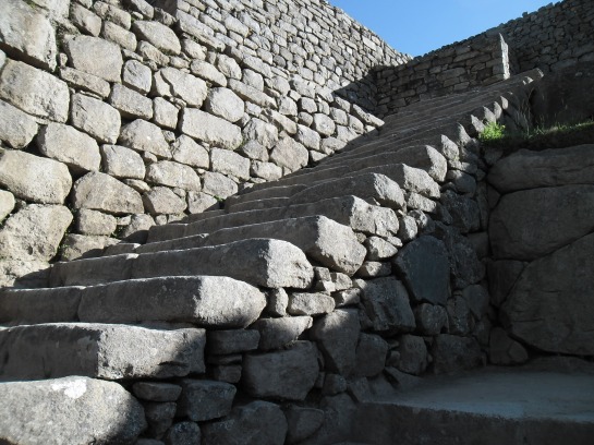 A granite staircase