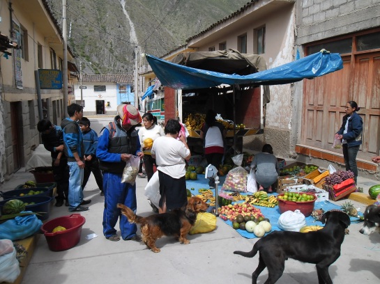 Every Tuesday morning, the produce truck pulls into Ollanta, and we stock up for the week