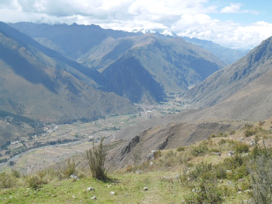 That´s our town, Ollantaytambo.