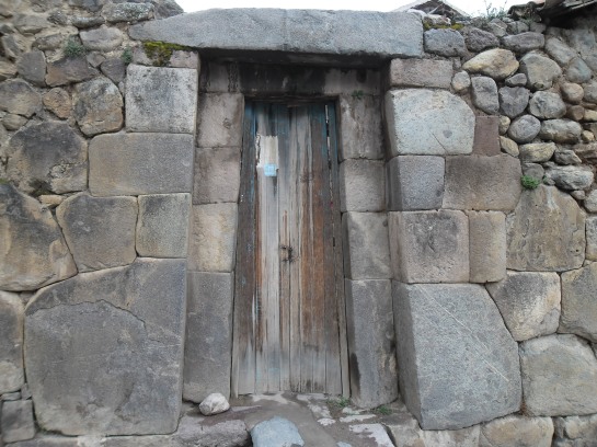 An original Inca doorway